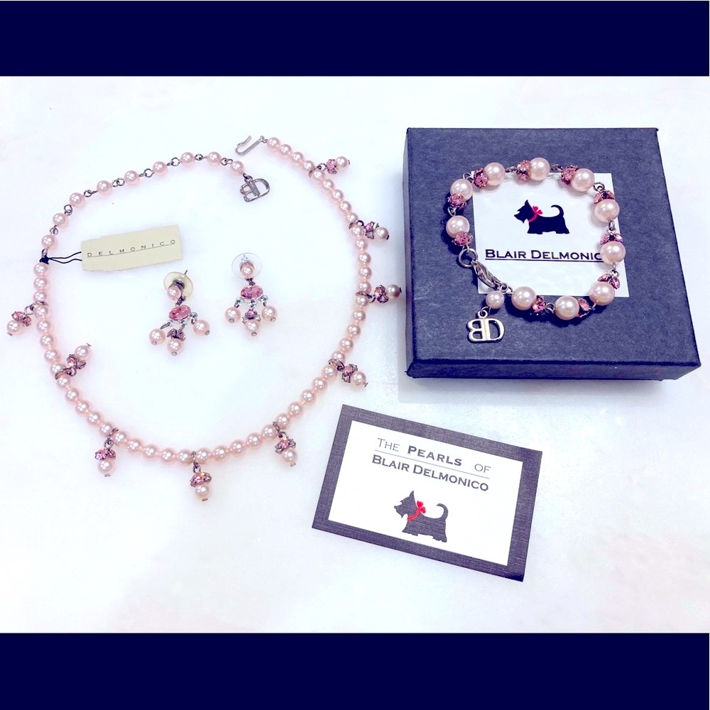 Vintage Blair Delmonico Pearl necklace set